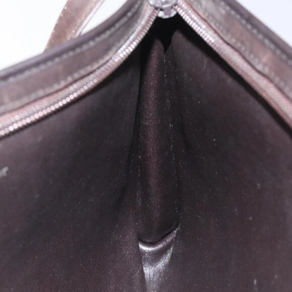 Christian Dior Trotter Canvas Shoulder Bag Brown Gold Auth BD543 - Picture 12 of 16